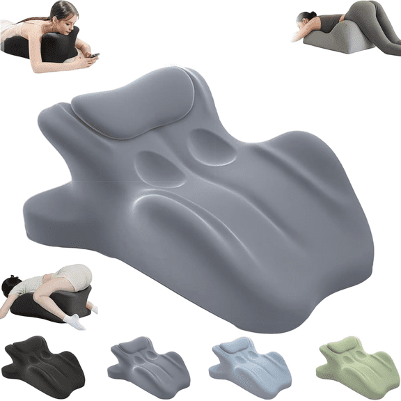GASYLL Ergonomic Memory Foam Wedge Pillow, 27° Angled Support Pillow , Multi-Position Lounge Pillow,Waterproof & Portable with Washable Cove