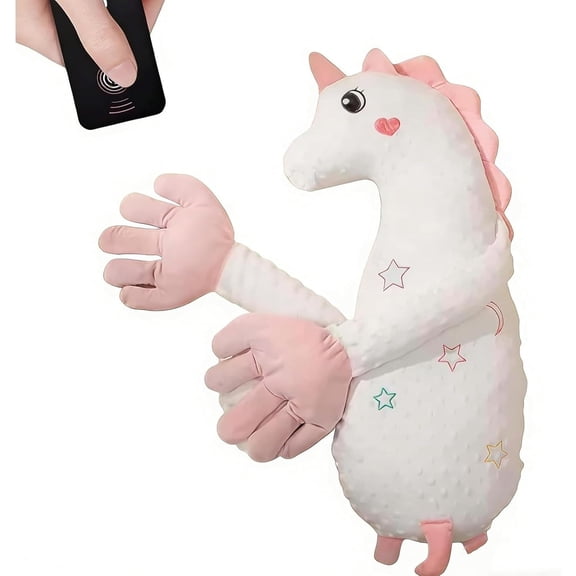 GASYLL Patting Pillow Soother,Comfort Cushion with 3 Adjustable Modes,Interactive Plush