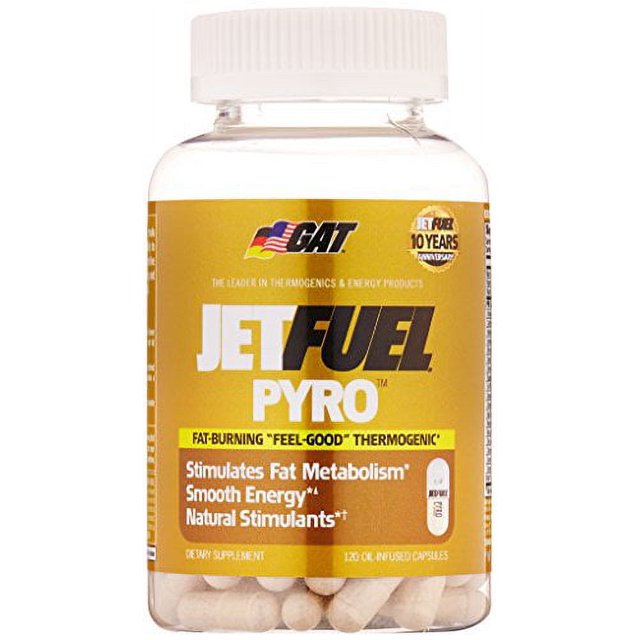 GAT JETFUEL PYRO 120 TABS Fat Burning Thermogenic Energy