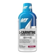 GAT Sport Essentials Series L-Carnitine 3000mg , Mixed Berry, 16 Oz, 32 Servings