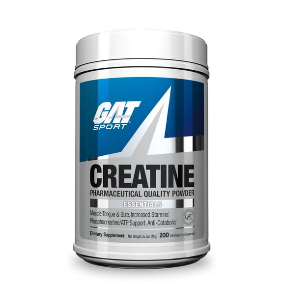 GAT Sport Creatine Monohydrate Powder Unflavored, 35.3 Oz, 200 Servings
