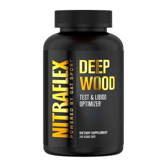 GAT SPORT Deep Wood Libido & Testosterone Booster, 240 Veggie Caps