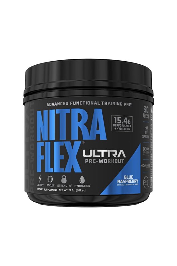 Nitraflex Ultra Pre-Workout Supplement (30 Servings, Blue Raspberry)