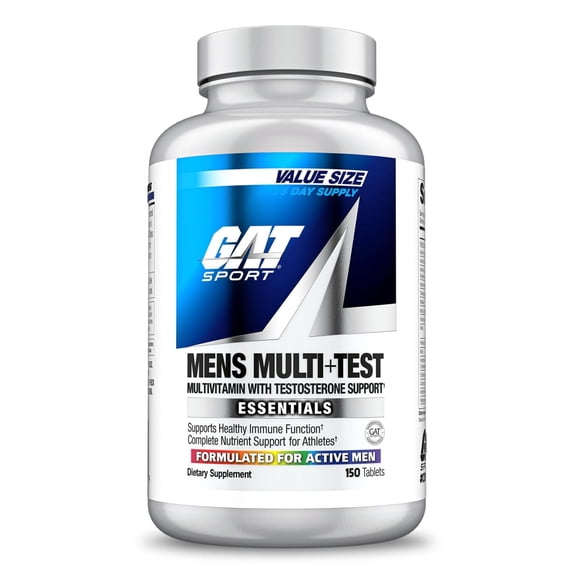 GAT SPORT Men's Multi   Test, Multivitamin Tablets (150 Count)