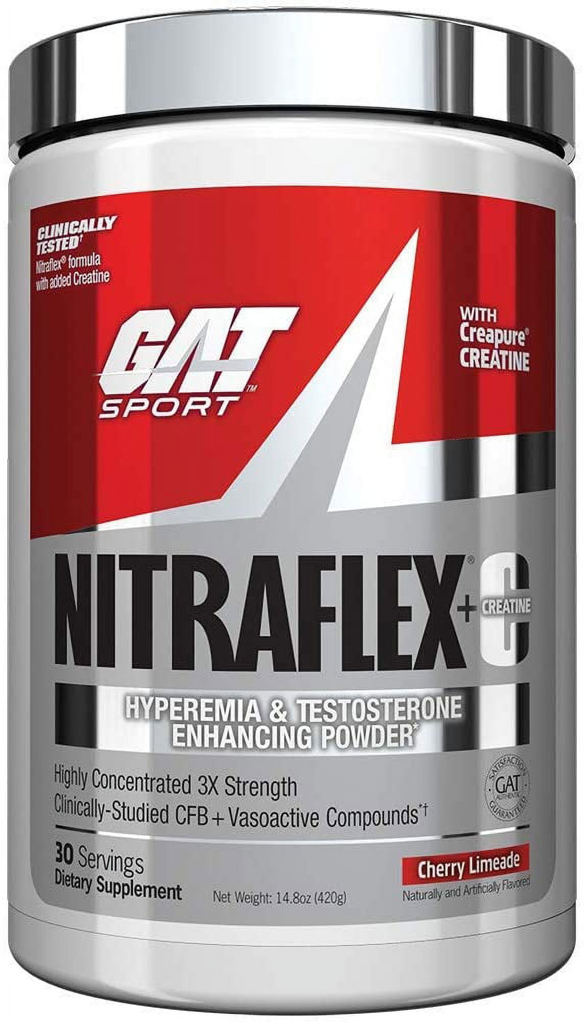 GAT Sport Nitraflex + C Creatine Preworkout Supplement 30 Servings