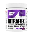 thumbnail image 1 of GAT SPORT, Nitraflex Advanced Pre-Workout Powder, Increases Blood Flow, Boosts Strength and Energy, Improves Exercise Performance (Grape, 30 Servings), 1 of 6