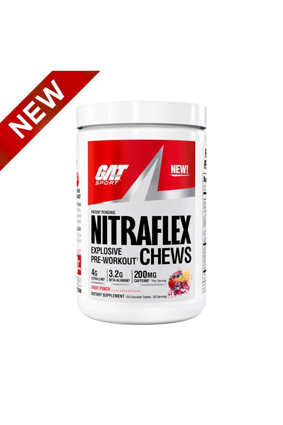 Nitraflex Performance Pre-Workout Chews - Fruit Punch, 30 Servings