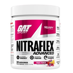 GAT SPORT NITRAFLEX ADVANCED, Fruit Punch, 11.1 oz (30 Servings)