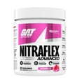 thumbnail image 1 of GAT SPORT Nitraflex Advanced Pre-Workout Powder, Increases Blood Flow, Boosts Strength and Energy, Improves Exercise Performance, Creatine-Free (Watermelon, 30 Servings), 1 of 6