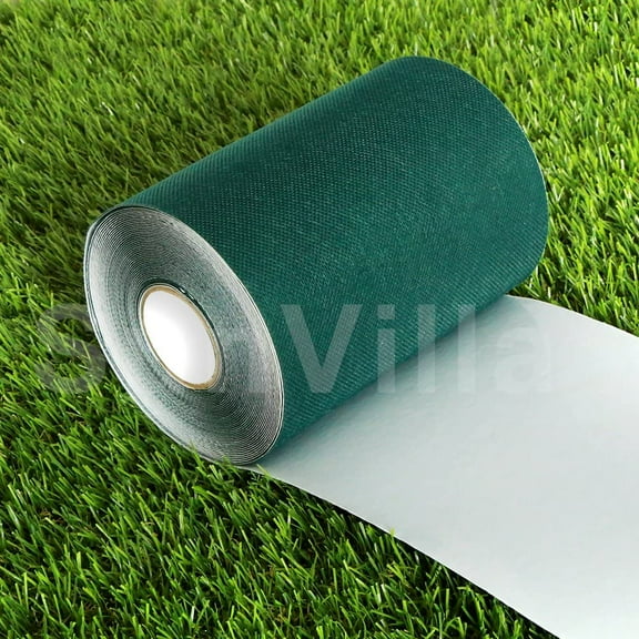 GATCOOL 6IN X 33FT Artificial Grass Green Joining Fixing Turf Self Adhesive Lawn Carpet Seaming Tape-6 in x 33 FT (15 cm X 10 m), Dark