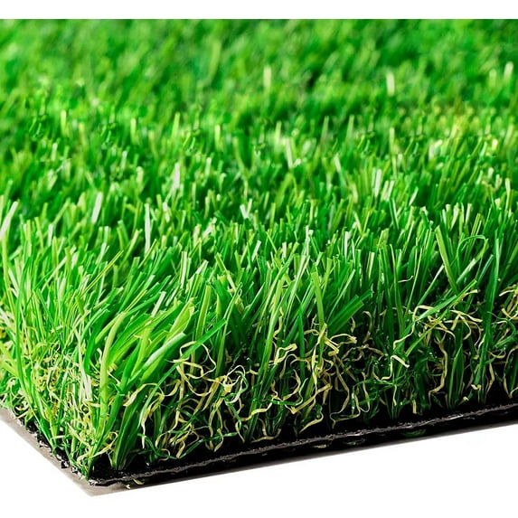 GATCOOL Artificial Grass,1.38" Pile Height Custom Sizes 3' x40‘ Realistic Synthetic Grass, Drainage Holes Indoor Outdoor Pet Faux Rug Carpet for Garden Backyard Patio Balcony 3FTx40FT (120sq ft)