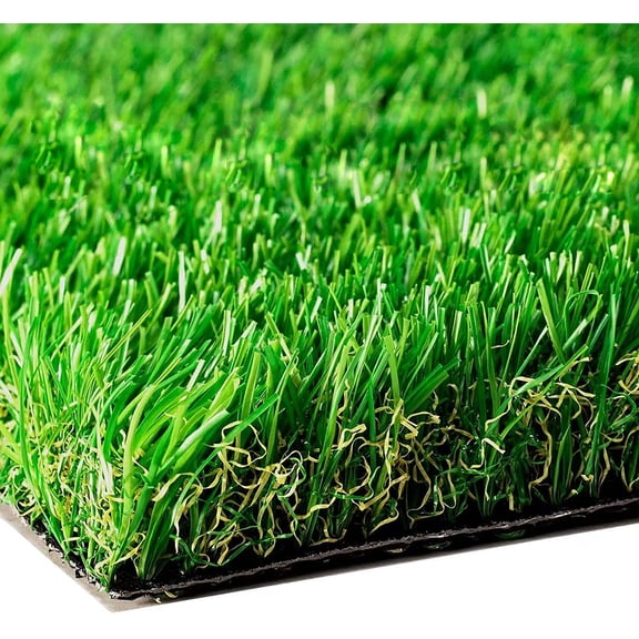 GATCOOL Artificial Grass,1.38" Pile Height Custom Sizes 6' x51‘ Realistic Synthetic Grass, Drainage Holes Indoor Outdoor Pet Faux Rug Carpet for Garden Backyard Patio Balcony 6FTx51FT (306sq ft)