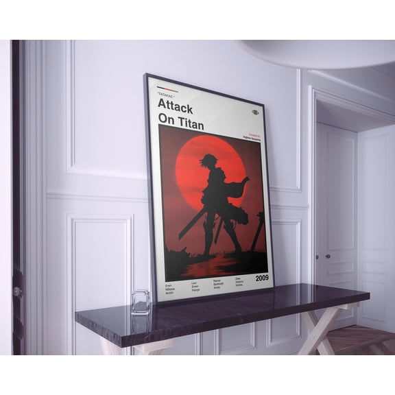 GATEGOO Poster Attack On Titan Poster: Anime Wall Art Print 8X12, UNFRAMED