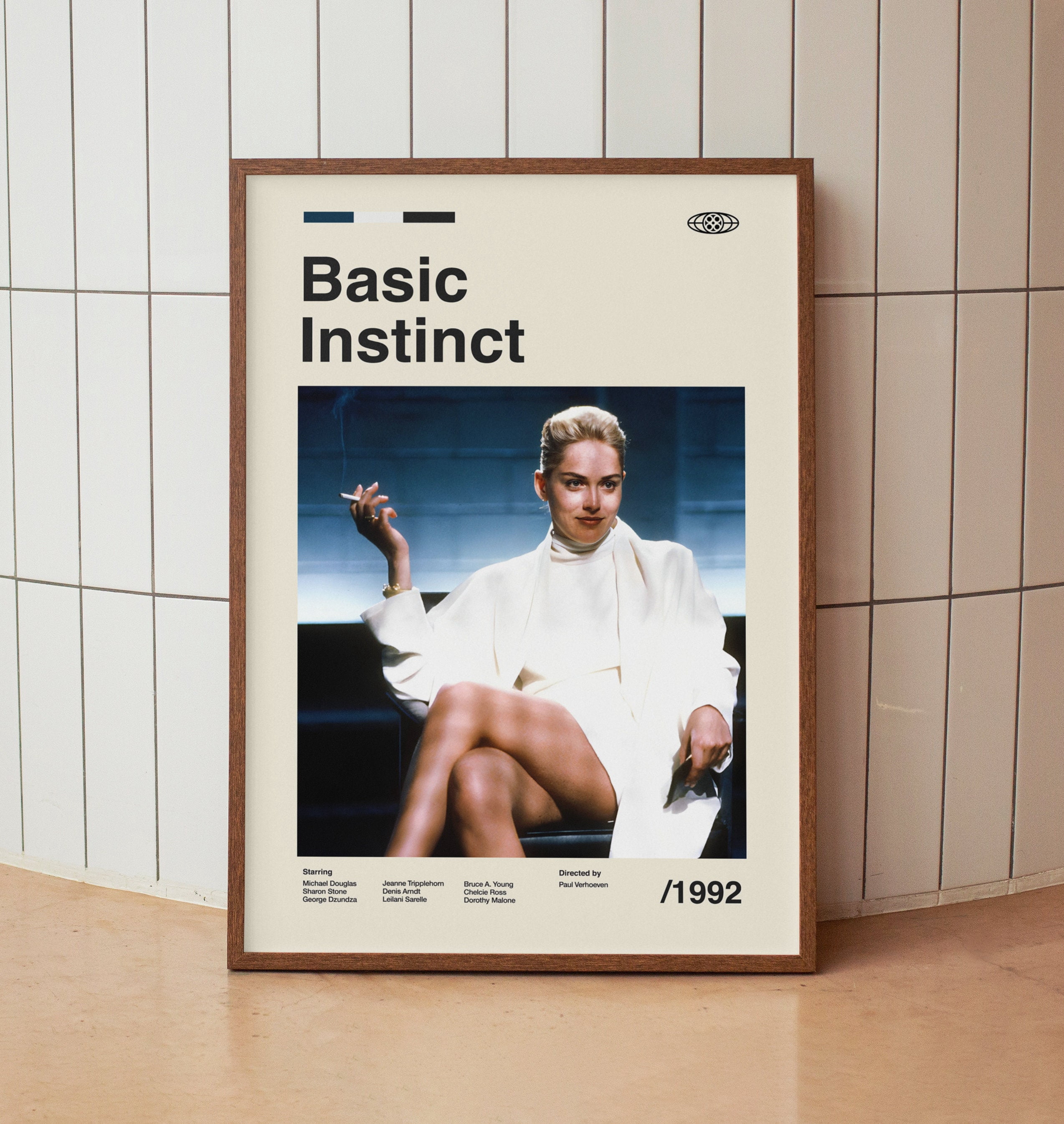 GATEGOO Poster Basic Instinct Vintage Movie Poster - Michael Douglas ...