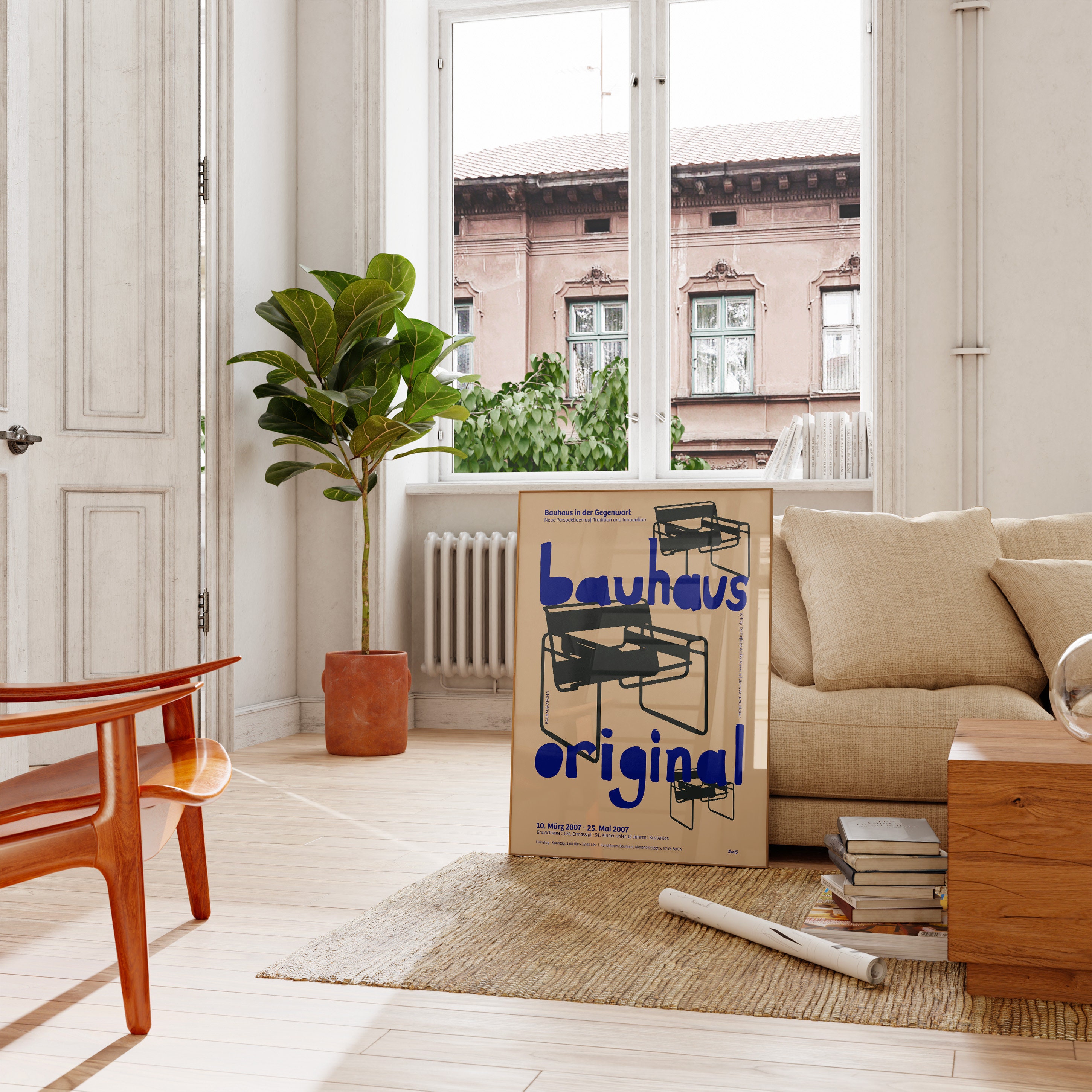 GATEGOO Poster Bauhaus Poster, Graphic Design Print, Wassily Chair ...