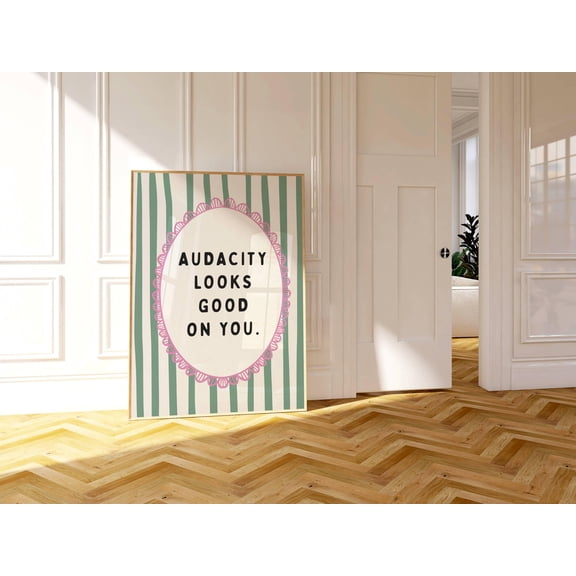 GATEGOO Poster Bold Inspirational Wall Art, Positive Affirmation Print, Boss Babe Motivational Poster, Sassy Empowering Quote 16X24, UNFRAMED