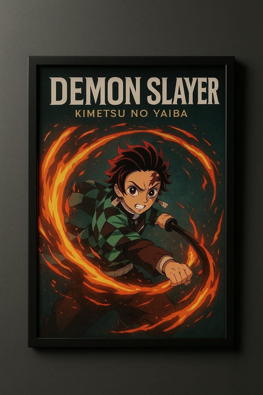 GATEGOO Poster Demon Slayer Zenitsu Poster | Thunder Breathing Anime ...