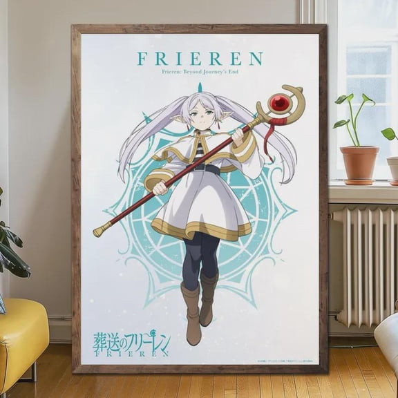GATEGOO Poster Frieren Beyond Journey’S End Anime Poster Set | Fern Stark Frieren Wall Art | Fantasy Manga Anime Print Decor 24X36, UNFRAMED