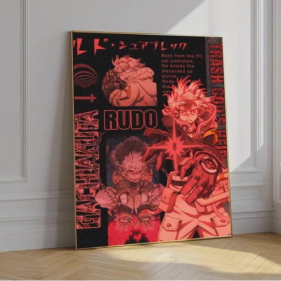 GATEGOO Poster Gachiakuta Rudo Poster – Dark Anime Wall Art, Gritty Manga Print, Cyberpunk Style Illustration 8X12, UNFRAMED