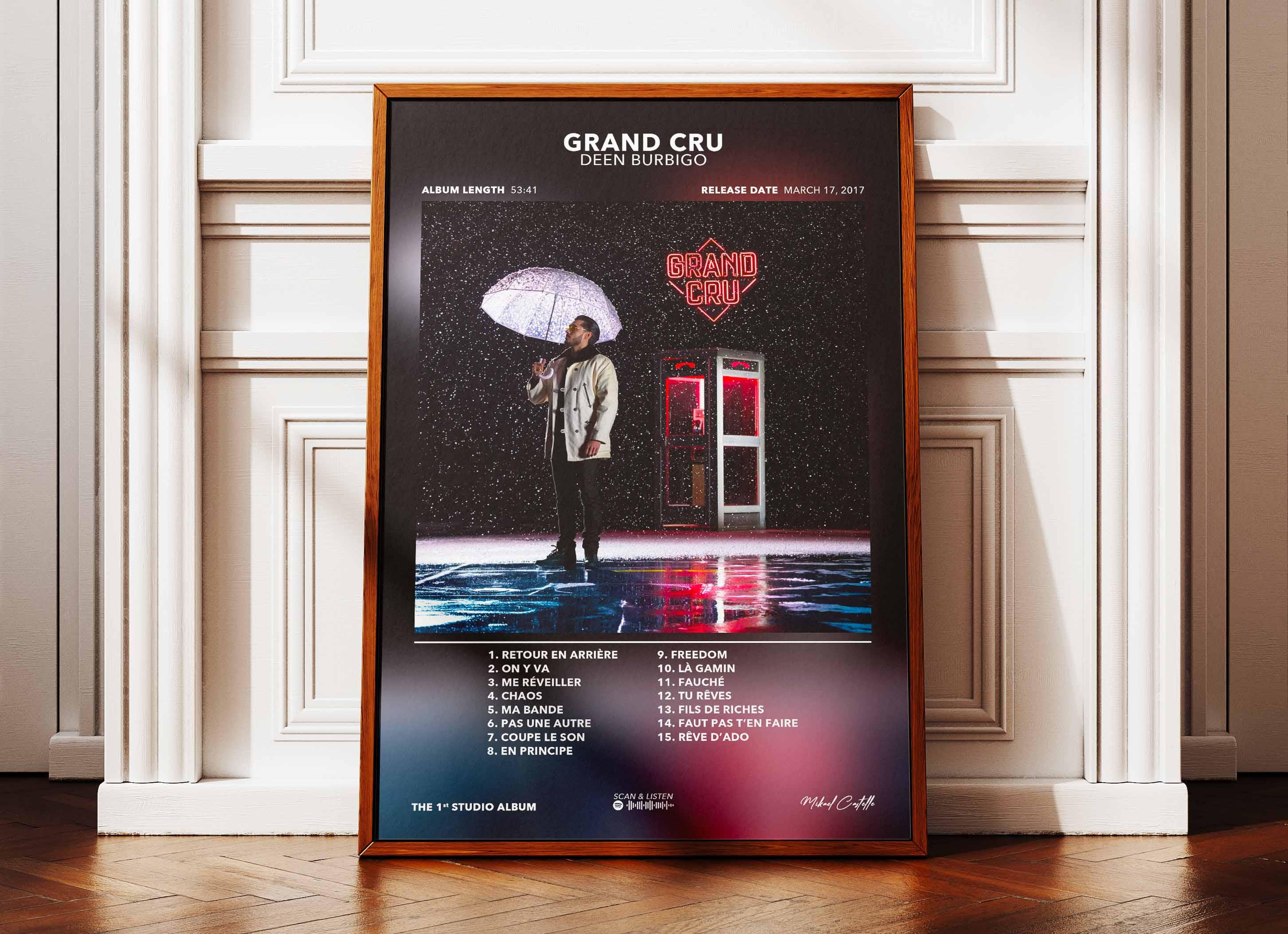Cru Rapper GATEGOO Poster Grand Cru Album Poster By Deen Burbigo | Deen Burbigo ...