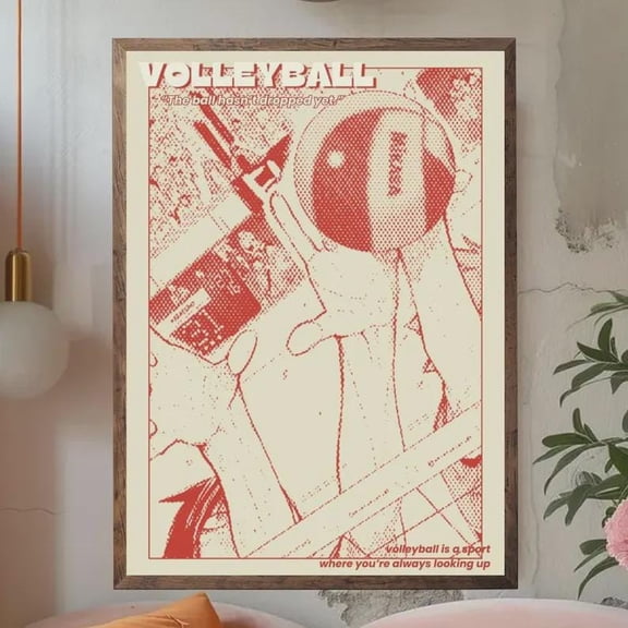 GATEGOO Poster Haikyuu Anime Poster | Volleyball Manga Wall Art | Shoyo Hinata Sports Anime Print | Otaku Room Decor Gift 8X12, UNFRAMED