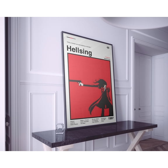 GATEGOO Poster Hellsing Anime Poster: Manga Art Print 16X24, UNFRAMED