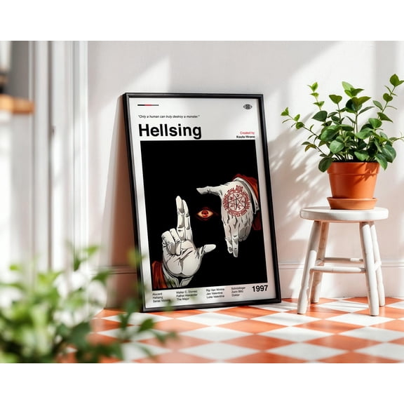 GATEGOO Poster Hellsing Anime Poster: Manga Art Print 24X36, UNFRAMED
