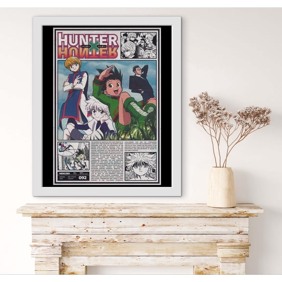 GATEGOO Poster Hunter X Hunter Vintage Manga Poster Print | Retro Anime Wall Art 24X36, UNFRAMED