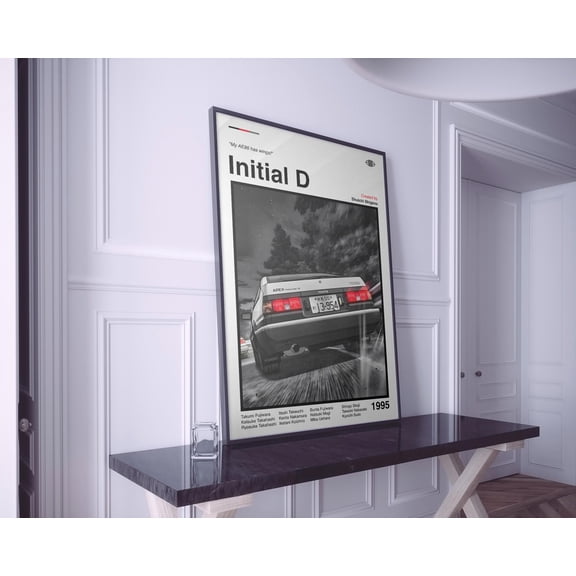 GATEGOO Poster Initial D Anime Poster: Manga Art Print 24X36, UNFRAMED