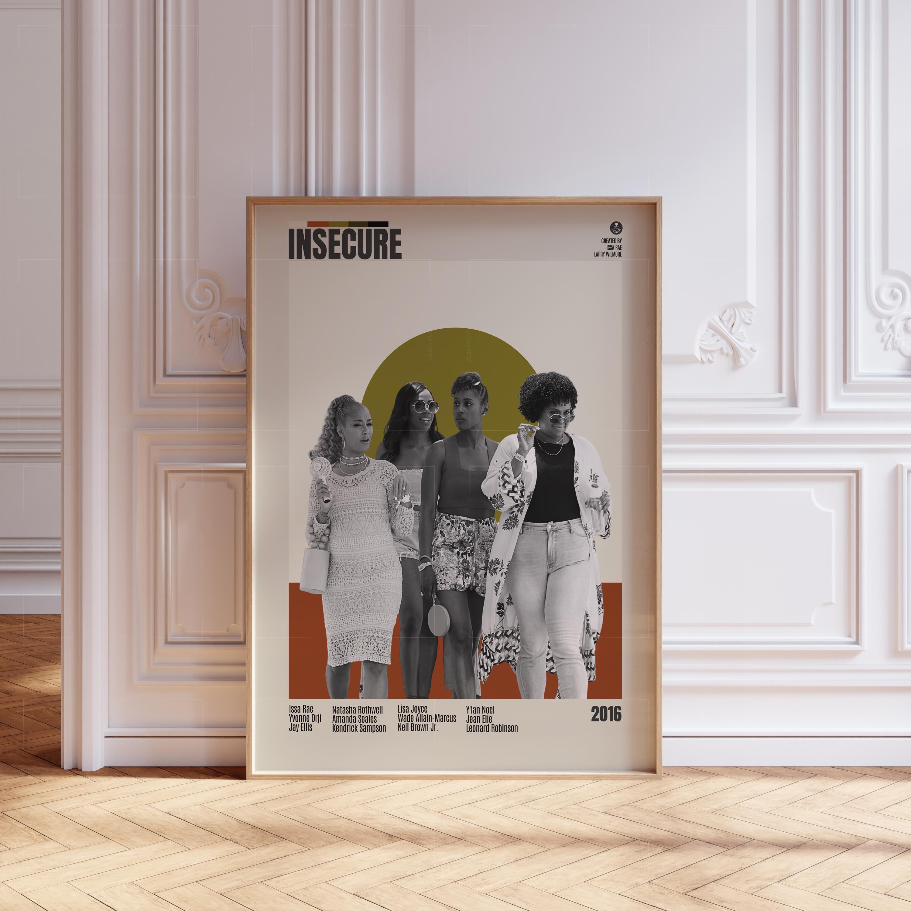 GATEGOO Poster Insecure Poster, Retro Print, Midcentury Modern, Retro ...