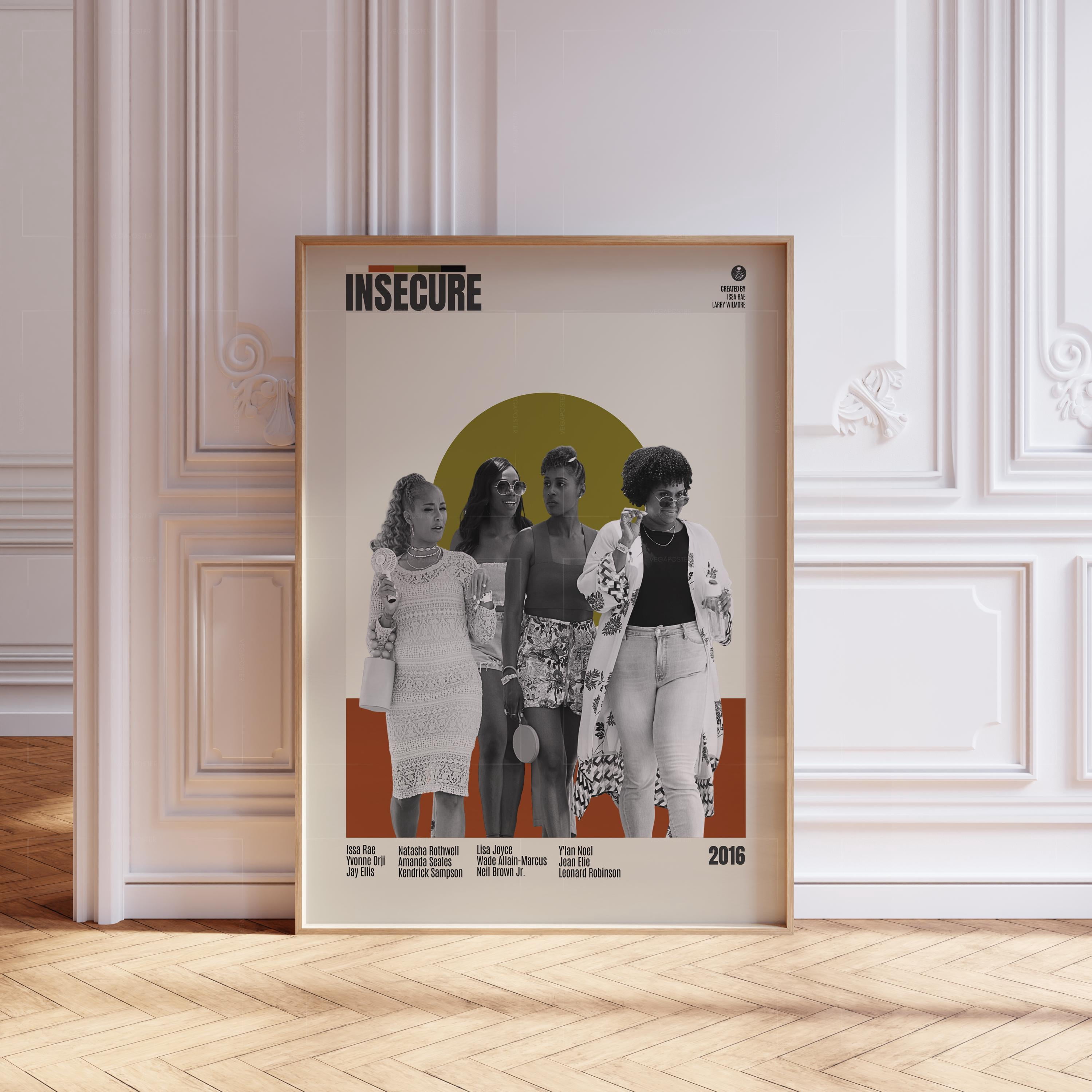 GATEGOO Poster Insecure Poster, Retro Print, Midcentury Modern, Retro ...