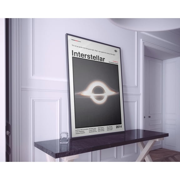 GATEGOO Poster Interstellar Movie Poster: Tv Show Wall Art 16X24, UNFRAMED