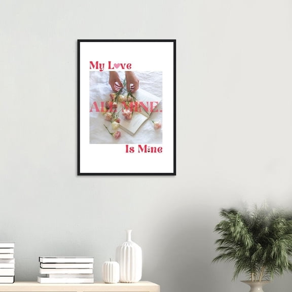 GATEGOO Poster Mitski Poster Gift For Her Floral Wall Art Gift For Anniversary Print For Music Lover Mitski Valentine Day Poster For Her 8X12, UNFRAMED