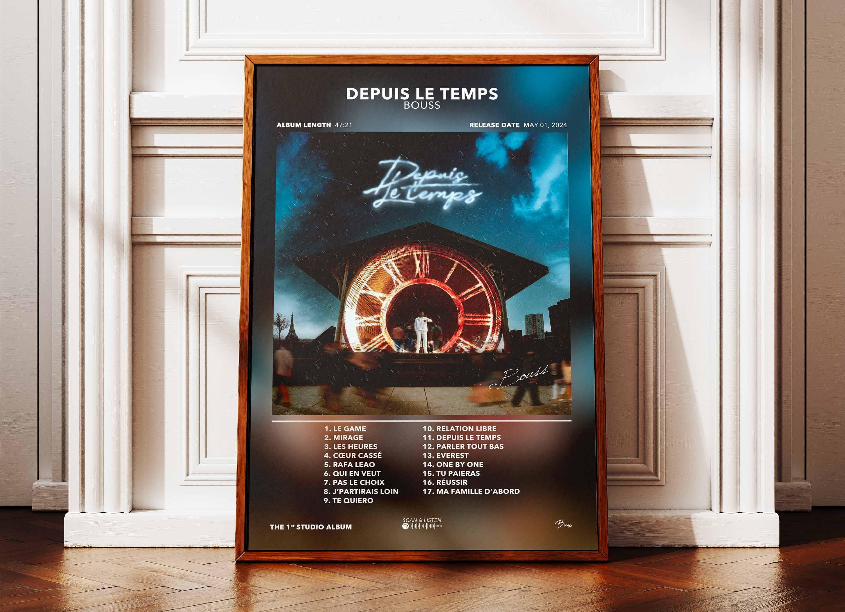 Bouss Rapper GATEGOO Poster Poster Album Since Time Bouss | Poster Bouss Album ...