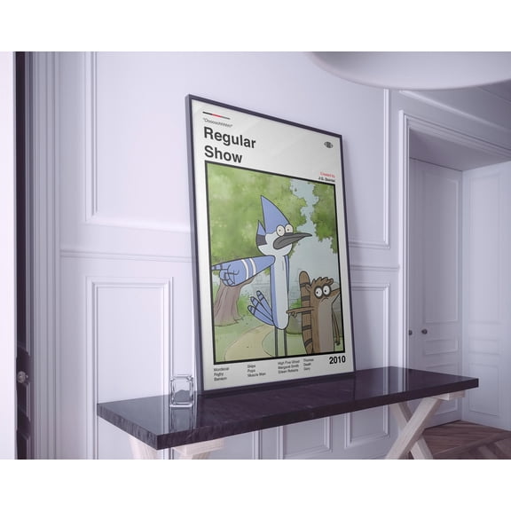 GATEGOO Poster Regular Show Print: Tv Show Poster, Matte Finish 12X18, UNFRAMED