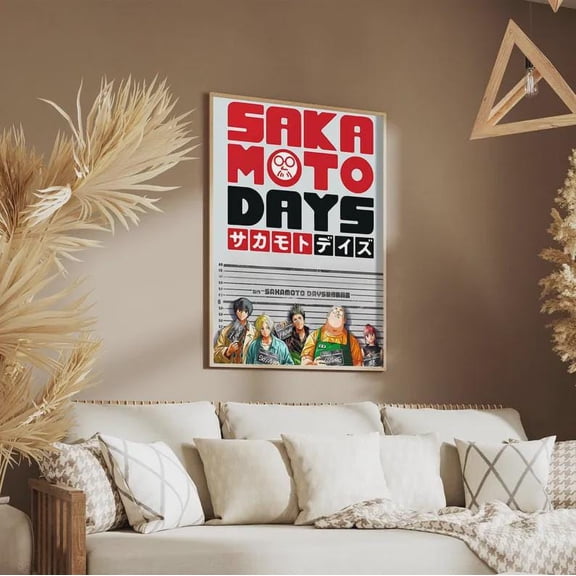GATEGOO Poster Sakamoto Days Anime Poster – Japanese Manga Wall Art, Action Comic Print, Otaku Room Decor 12X18, UNFRAMED