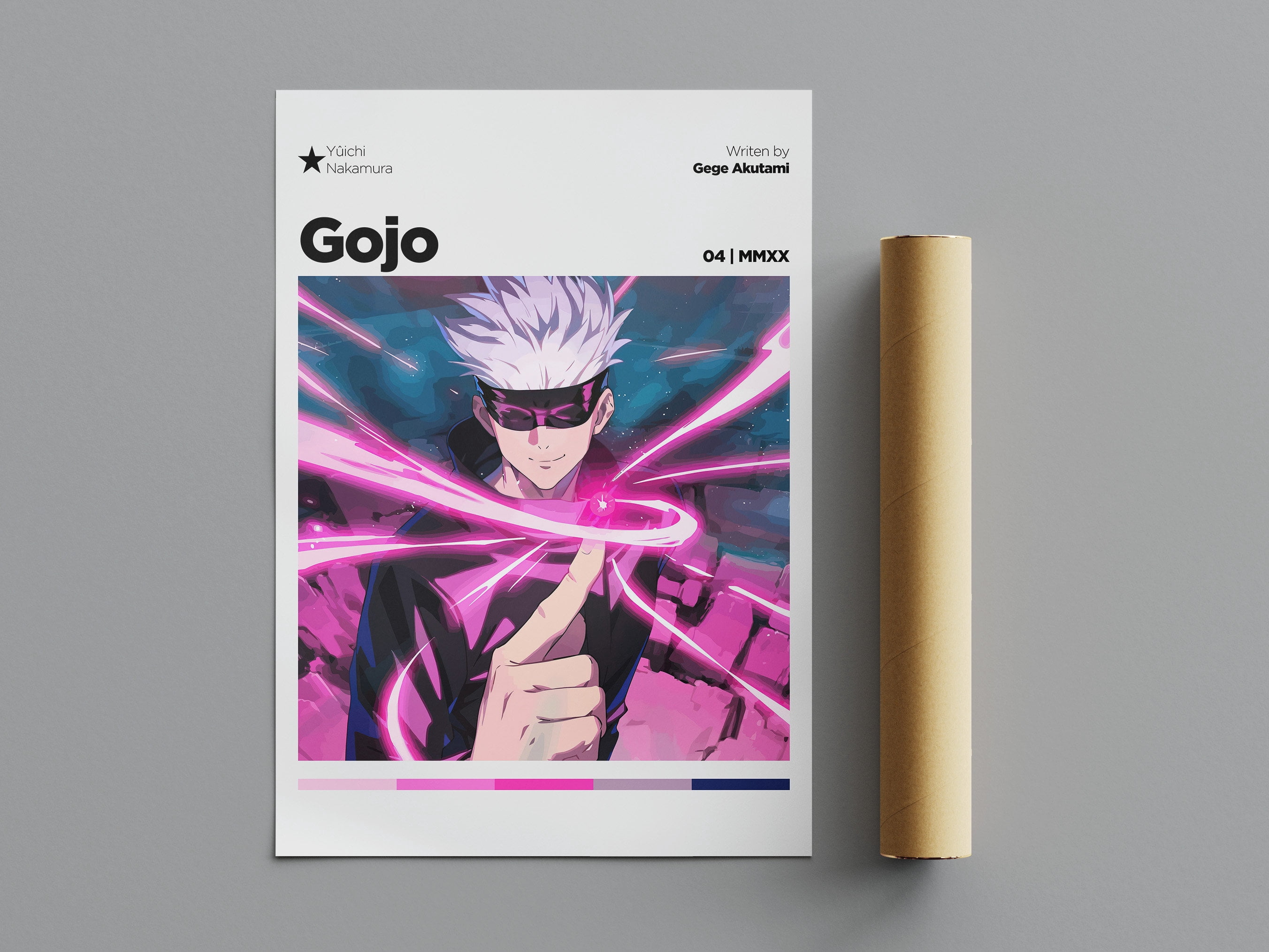 Gojo Poster.pdf GATEGOO Poster Satoru Gojo Poster, Poster, Anime Poster, Wall Art, Wall ...