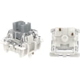 thumbnail image 1 of GATERON G Pro 3.0 Silver Keyboard Switches, Pre-lubed 5 pins RGB Linear for Gaming Mechanical Keyboard (Silver double stage spring,35PCS), 1 of 6