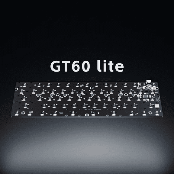 GATERON GT60 Lite HE Magnetic Keyboard PCB - 60% Layout, 8K Polling Rate, High Precision RT Tech, for Magnetic Gaming Keyboard