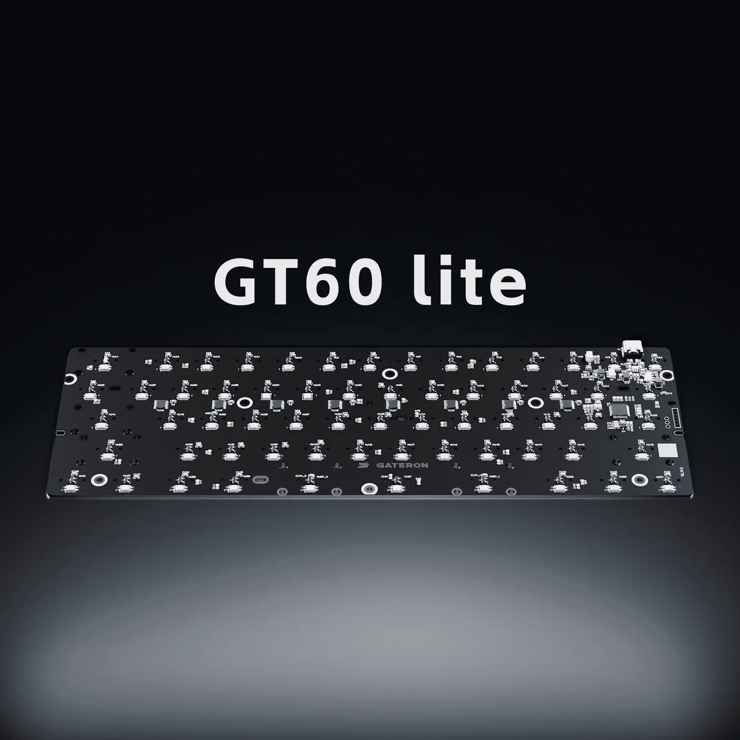 Gateron GT60 Lite He Magnetic Keyboard Pcb, 60% Layout 8K Polling Rate High Precision Rt Tech for Magnetic Gaming Keyboards