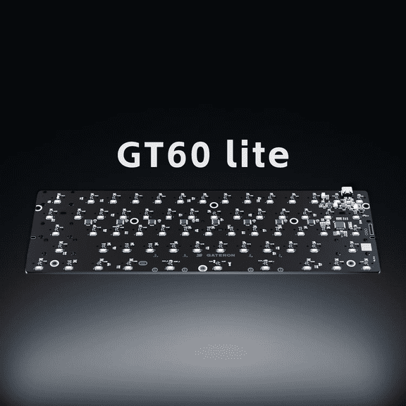Gateron GT60 Lite He Magnetic Keyboard Pcb, 60% Layout 8K Polling Rate High Precision Rt Tech for Magnetic Gaming Keyboards