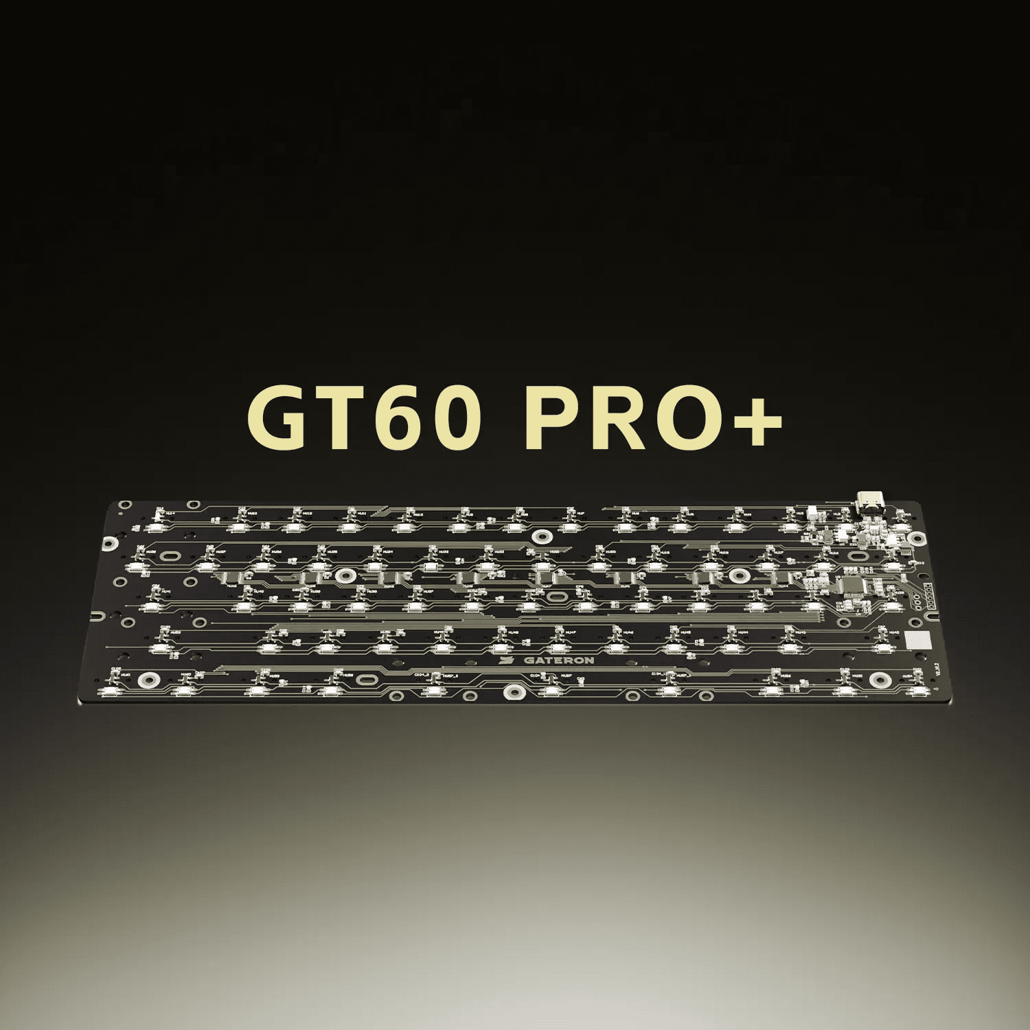 GATERON GT60 PRO+ HE Magnetic Keyboard PCB - 60% Layout, 8K Polling Rate, Waterproof, ENIG Plating, for Magnetic Gaming Keyboard