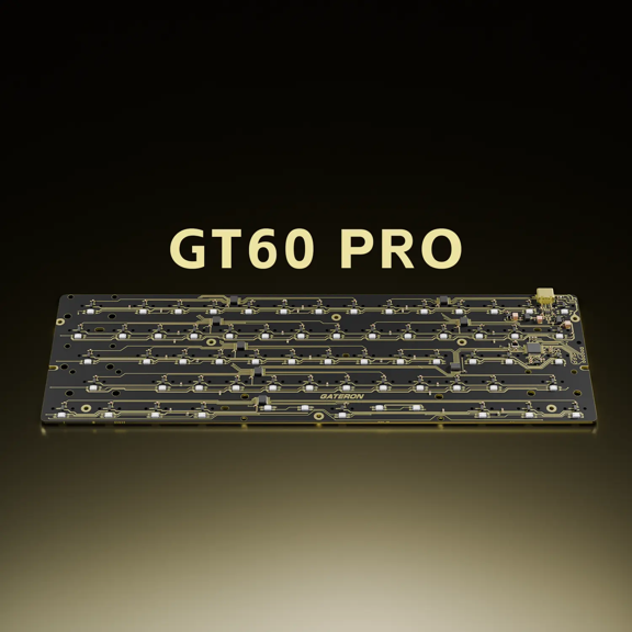 GATERON GT60 PRO HE Magnetic Keyboard PCB Carrying Case - 60% Layout, 0.07ms Low Latency, Waterproof, Gold-Plated Circuitry, for Magnetic Gaming Keyboard