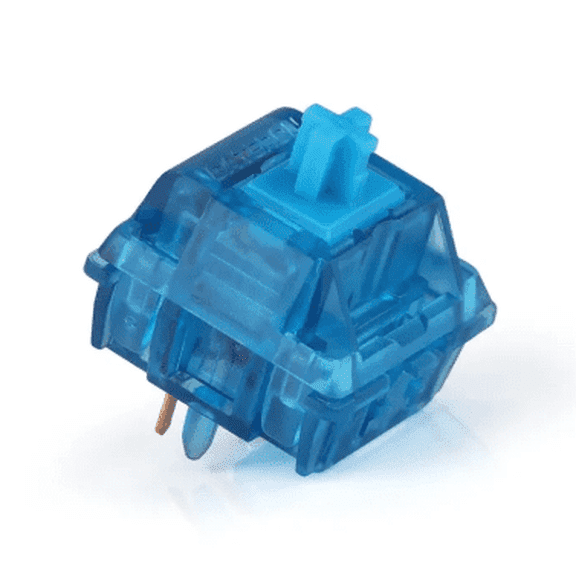 GATERON Ink V2 Blue Clicky Keyboard Switches, 75gf 5-Pin Plug-In LED Compatible Switches for MX Mechanical Keyboards, Crisp Tactile Feedback Typing & Gaming Switches (Blue, 35PCS)