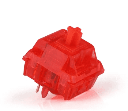 GATERON Ink V2 Red Linear Keyboard Switches, 45gf 5-Pin Plug-In LED Compatible Switches for MX Mechanical Keyboards, DIY Custom Gaming & Typing Switches (Red, 35PCS)