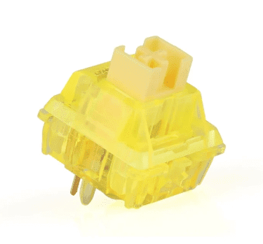 Gateron Ink V2 Yellow Linear Keyboard Switches, 60gf 5-Pin Plug-In LED Compatible for MX Mechanical Keyboards, Gaming Switches (Yellow, 35 Pieces)