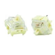 GATERON Jelly Series Keyboard Switches, Linear Tactile Silent RGB LED 5 Pin Factory Pre-lubed Full POM Key Switches for MX Mechanical Keyboard Banana,110PCS