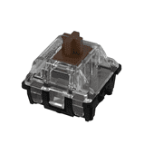 GATERON KS-15 Optical Brown Keyboard Switches, 55gf RGB LED Infrared Path Tactile Key Switches for Mechanical Keyboard 35PCS, Brown
