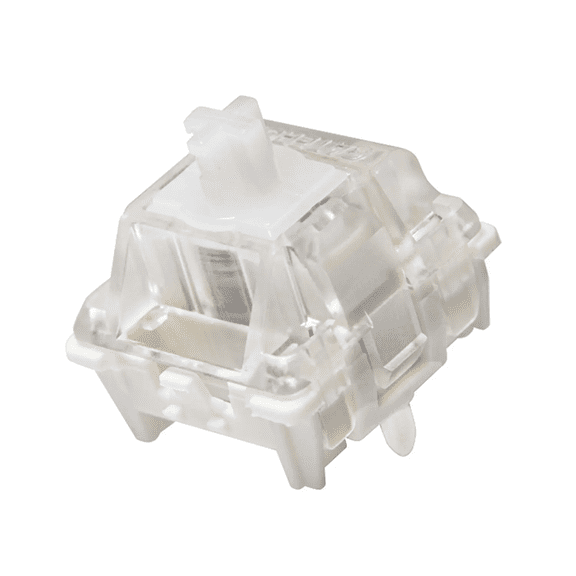 GATERON KS-20 Magnetic White HE Switches Pre-lubed 5 Pin SMD RGB Linear for Gaming Mechanical Keyboard (White, 35PCS)