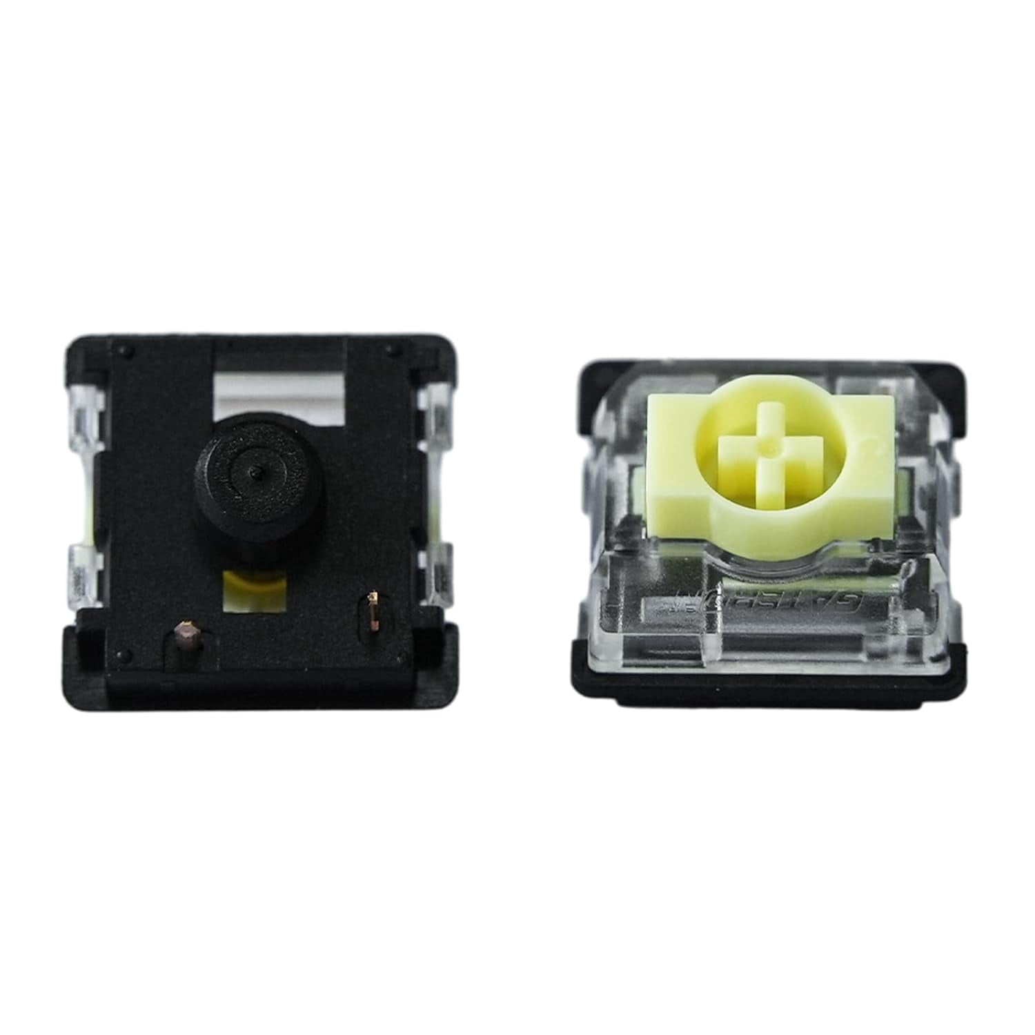 GATERON KS-33 Low Profile Banana Keyboard Switches, Tactile 65gf 3 Pin RGB LED Factory Pre-lubed for MX Mechanical Keyboard (35PCS)